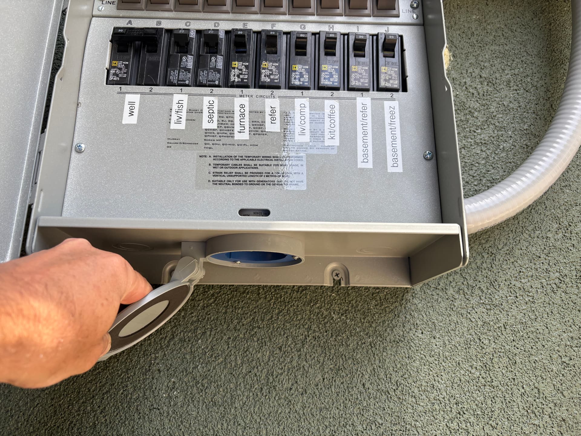Manual Transfer Switch Install for Safer Generator Hookup image