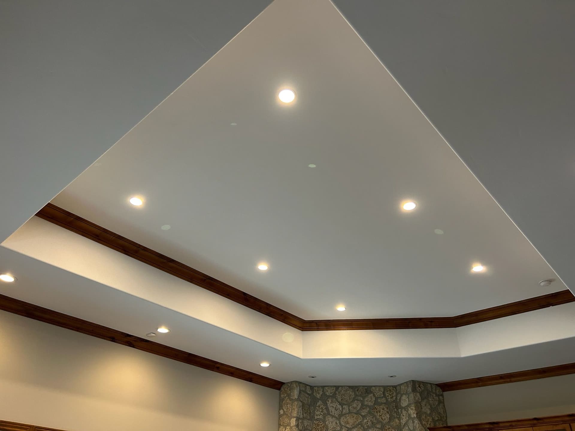 Coffered Ceiling LED Transformation