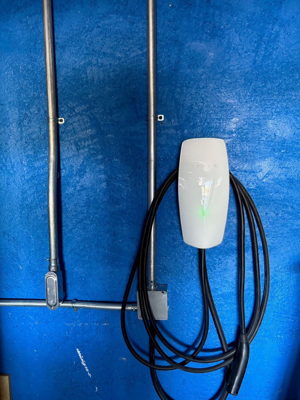 Tesla Charging Station Installation - Going Green image