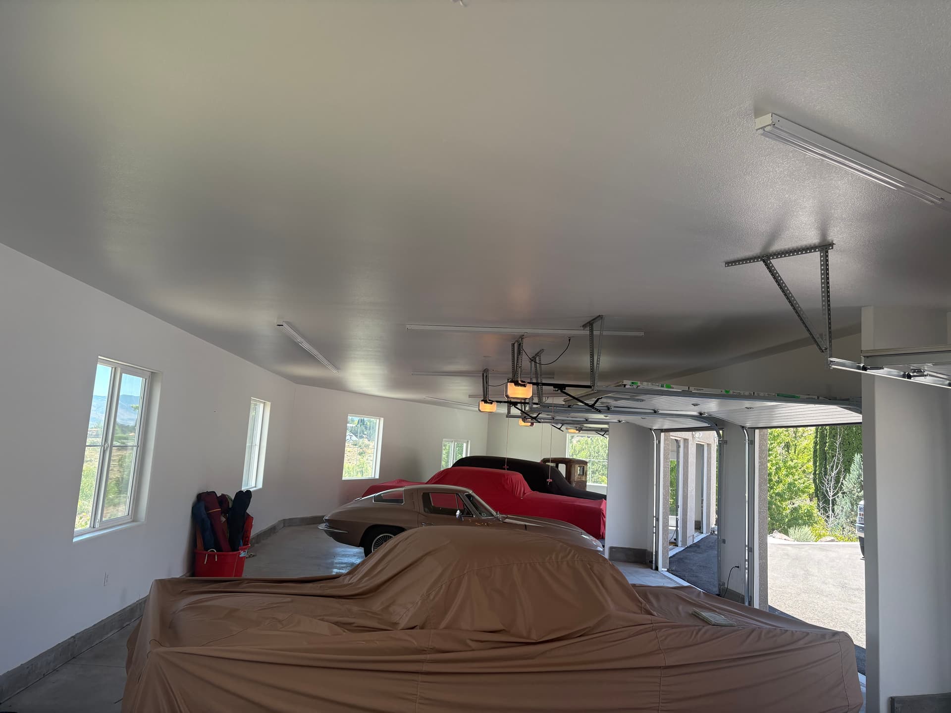 Garage Door Opener Power and Exterior Lighting Added to a Multi-Car Garage image