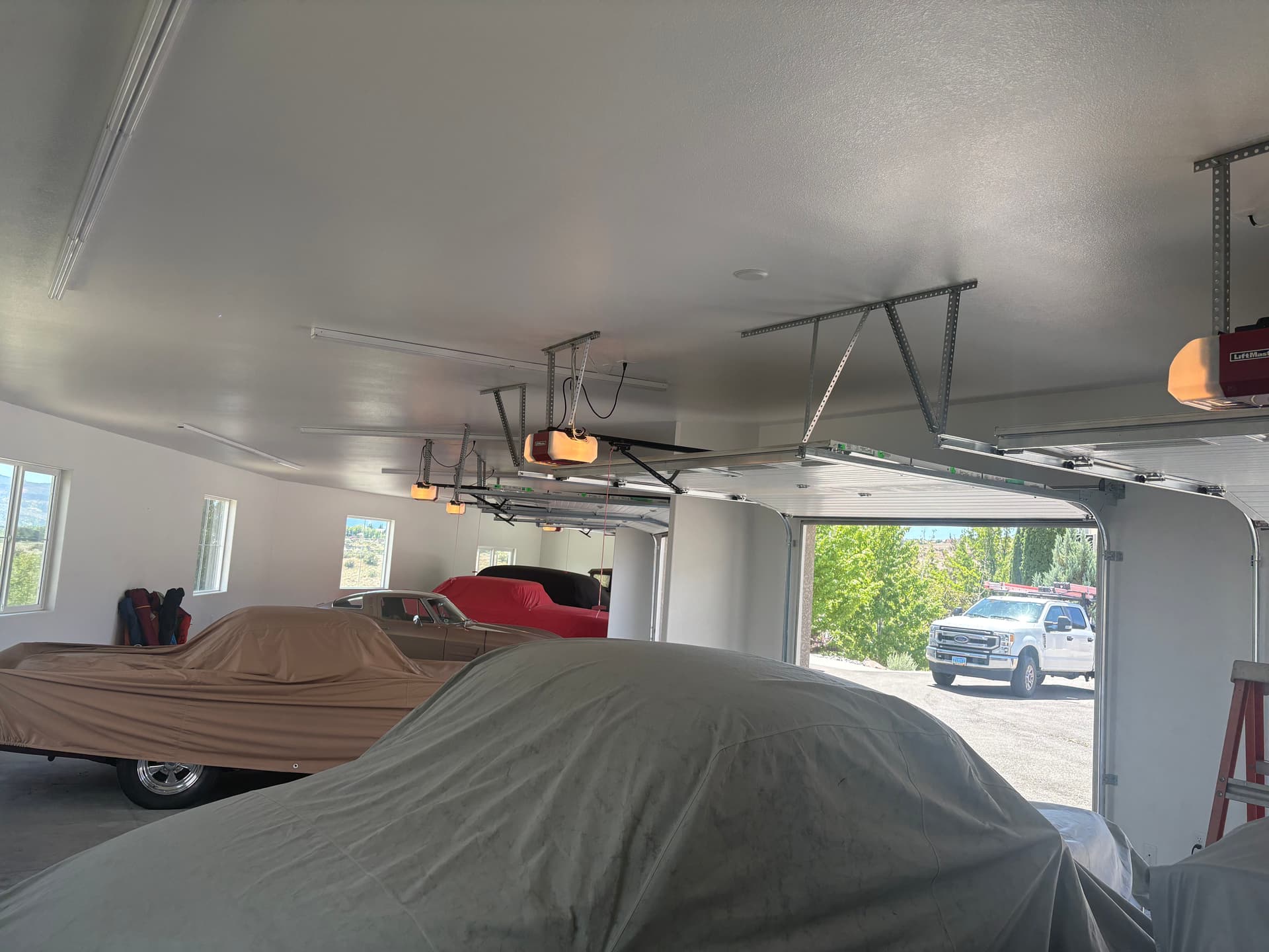 Gallery photos for Garage Door Opener Power and Exterior Lighting Added to a Multi-Car Garage: Image #1