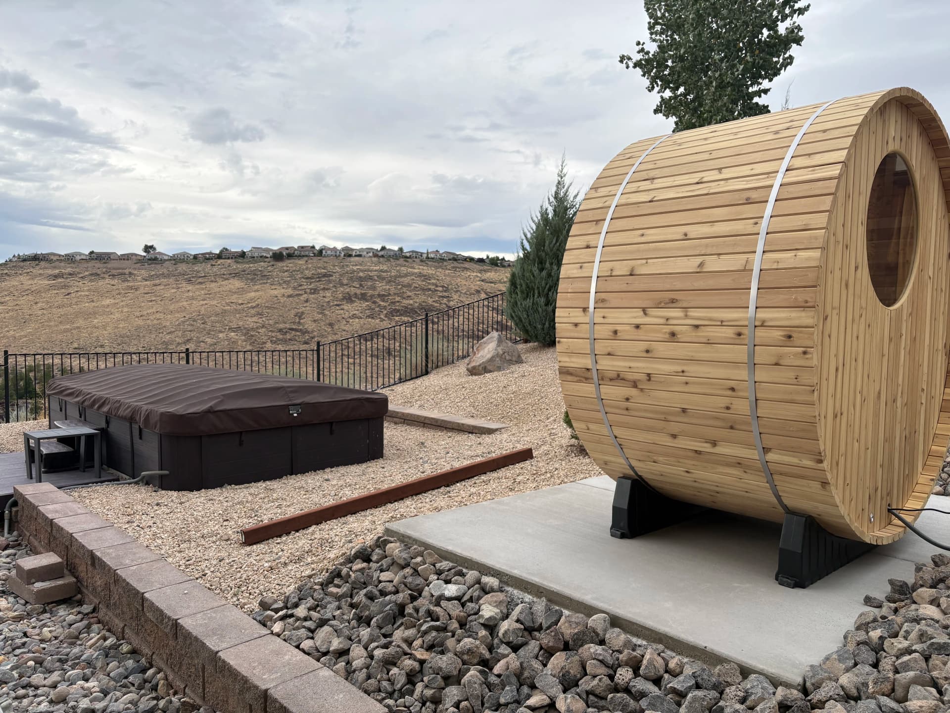 Gallery photos for Outdoor Barrel Sauna Gets a Safe, Weather-Ready Electrical Setup: Image #1